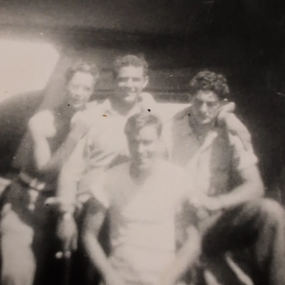 Vintage Black and White Photographs Young Men On Ship. Navy Sailors Gay Interest